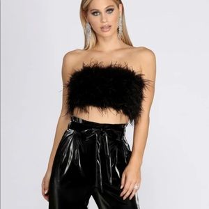 Windsor Feather Tube Top